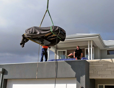 Window Lifting Piano Transport