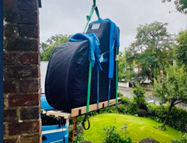Window Lifting Piano Transport