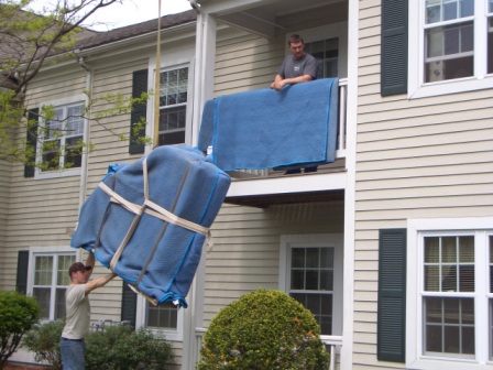 Piano Movers with Crane